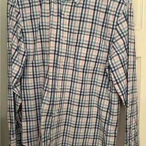 J. Crew Blue and Pink Checkered Shirt
